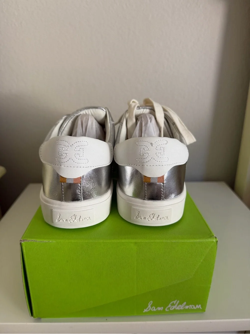 Sam Edelman shiny metallic
